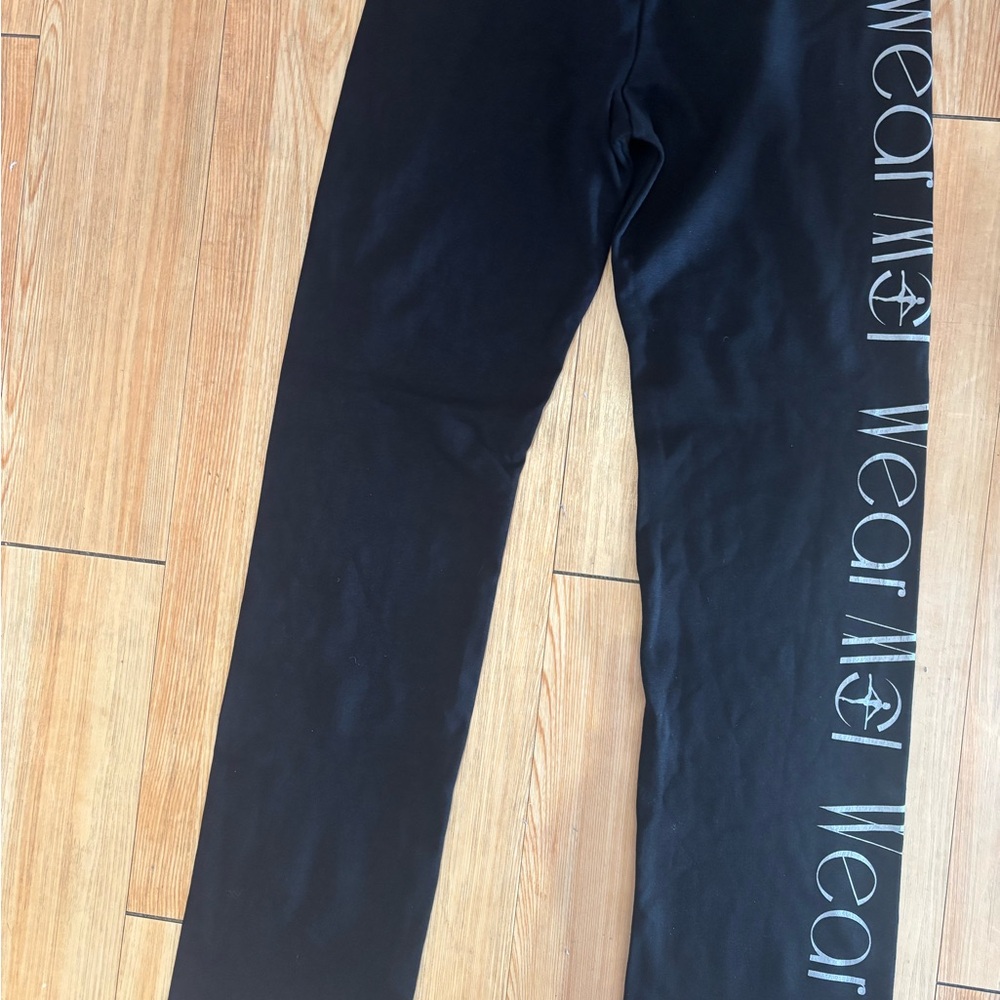 Black Logo Leggings